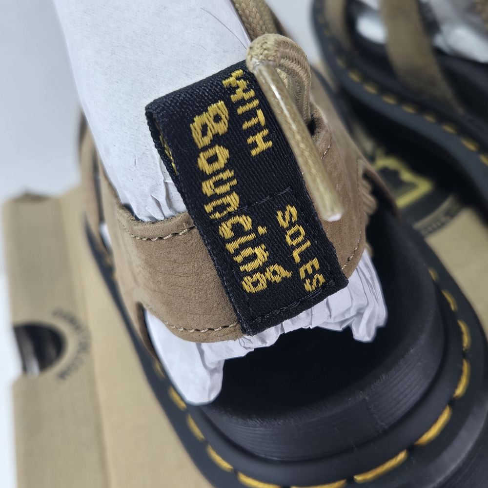 Dr. Martens Nartilla Gladiator Tan Tumbled Nubuck Leather Platform Sandal Size 7 - Picture 7 of 11